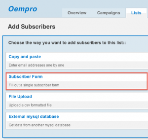 New option in Add Subscriber Wizard